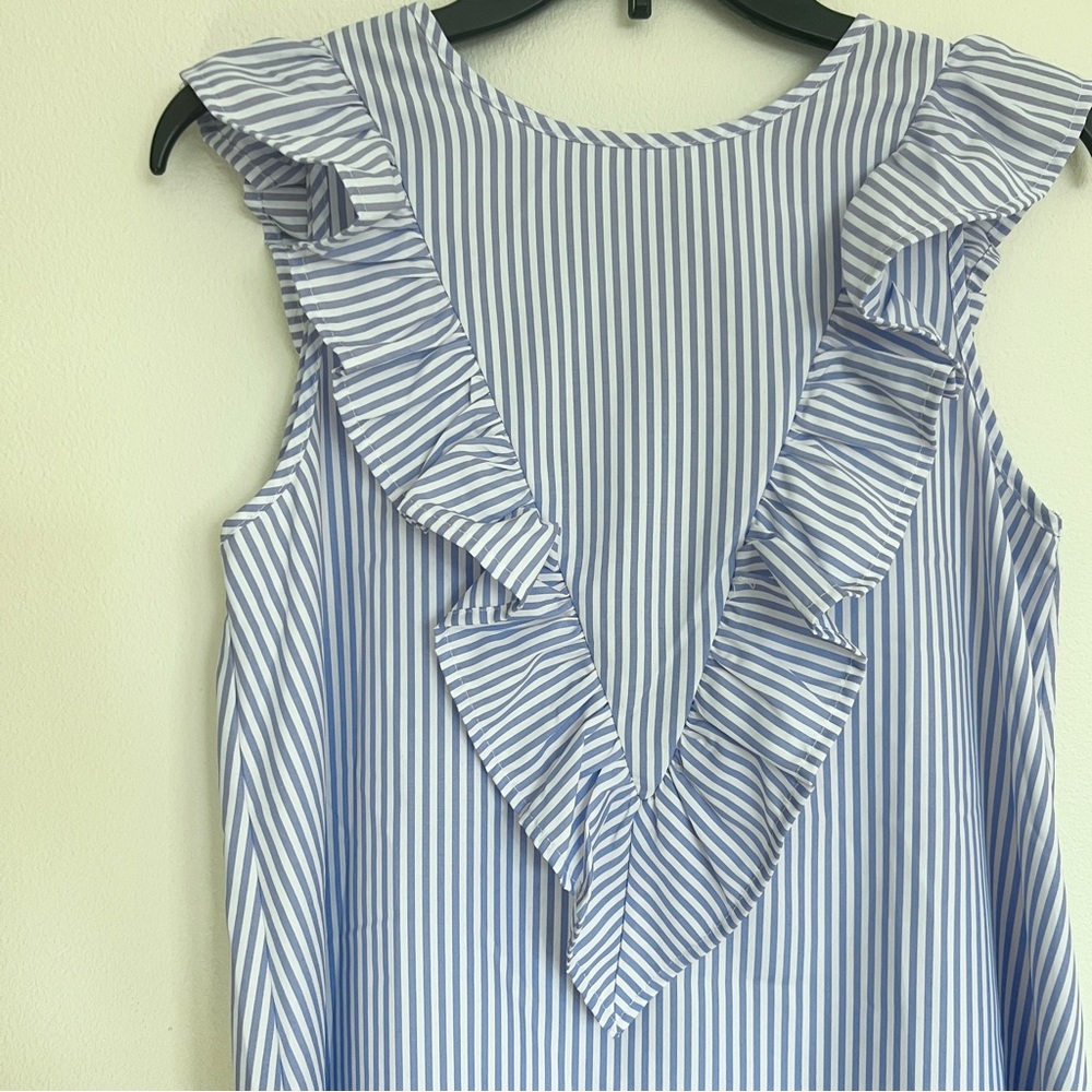 Striped Ruffle Dress - Picture 2 of 11